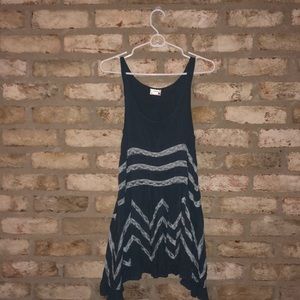 Gray flowy free people dress